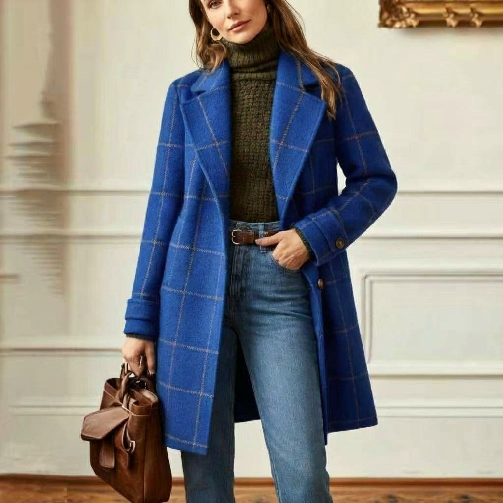 Arvae – Elegant checked coat