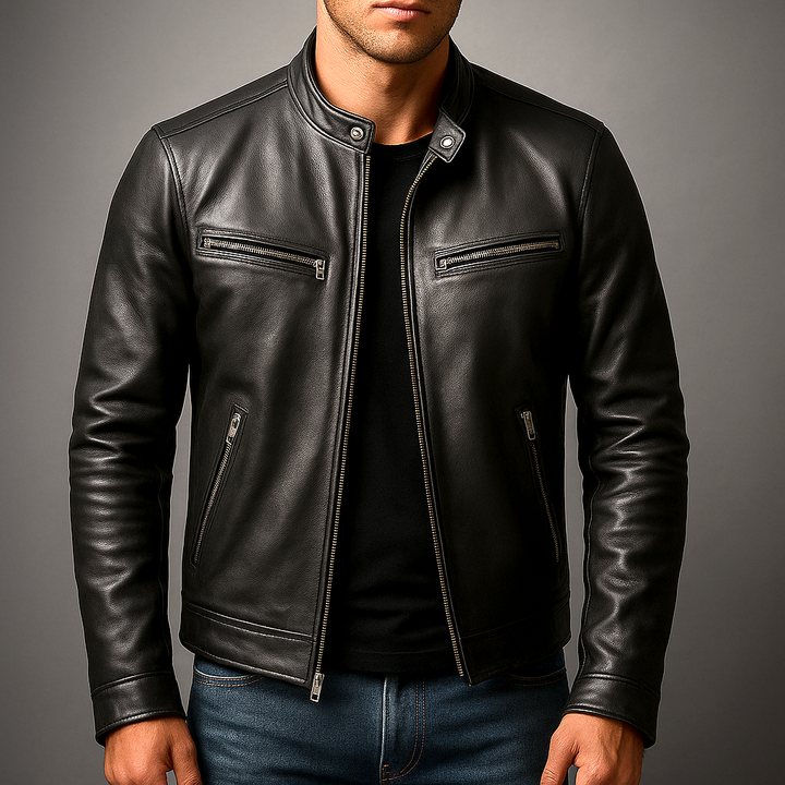 MEN'S CLASSIC BIKER JACKET