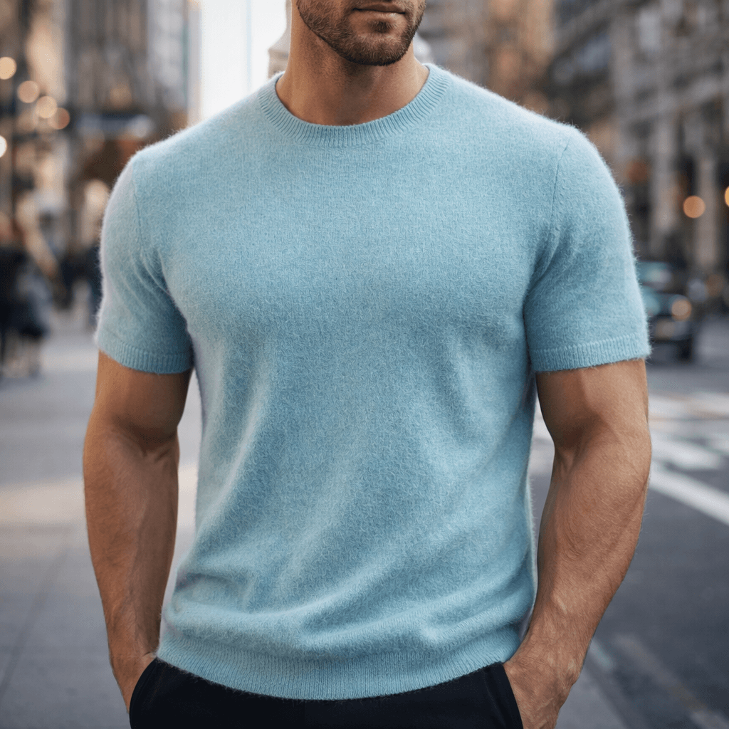 LAURENT MONACO | MEN'S REFINED KNIT T-SHIRT