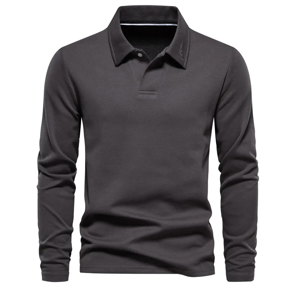 Long-sleeved polo shirt