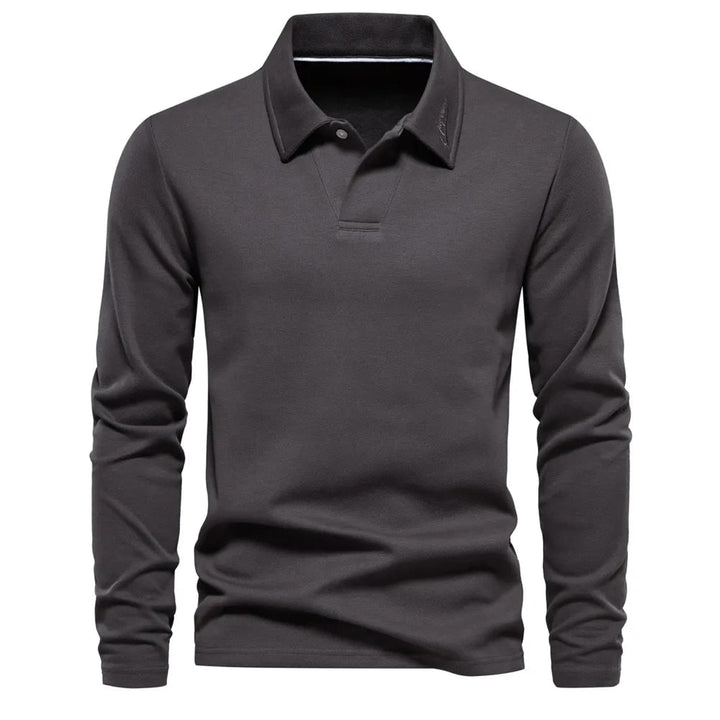 Long-sleeved polo shirt