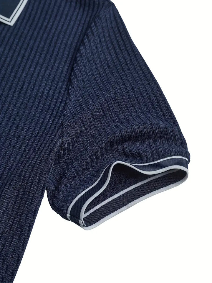 Mode Lumiére™| Elegant short-sleeved polo shirt