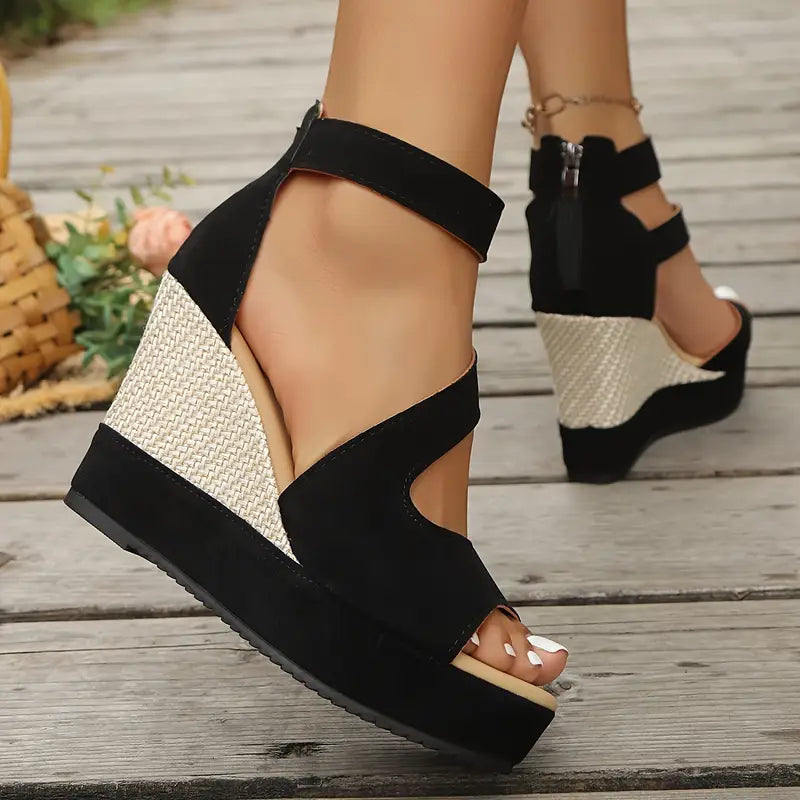 Calystene | Comfortable Wedge Sandals with Support