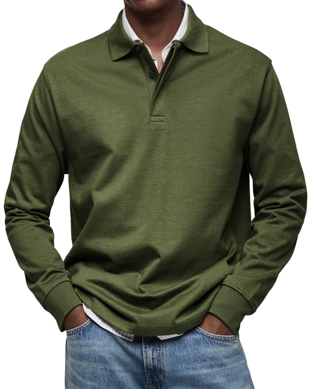 Mode Lumiére™ | Luxury Long-Sleeved Polo