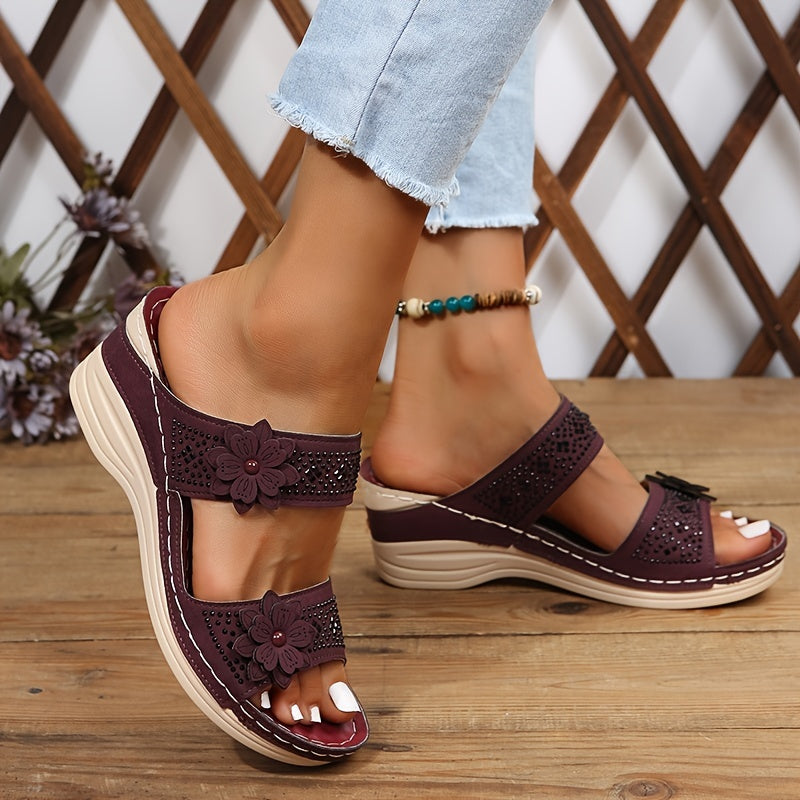 Mode Lumiére™| Rosalie Comfortable Wedge Sandals