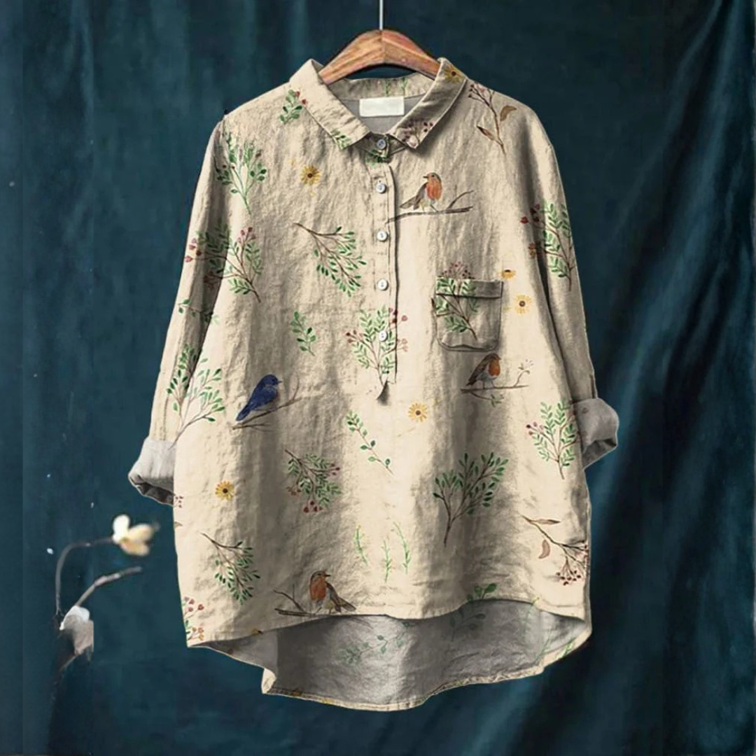 Mode Lumiére™| Elegant Noémie Pattern Shirt