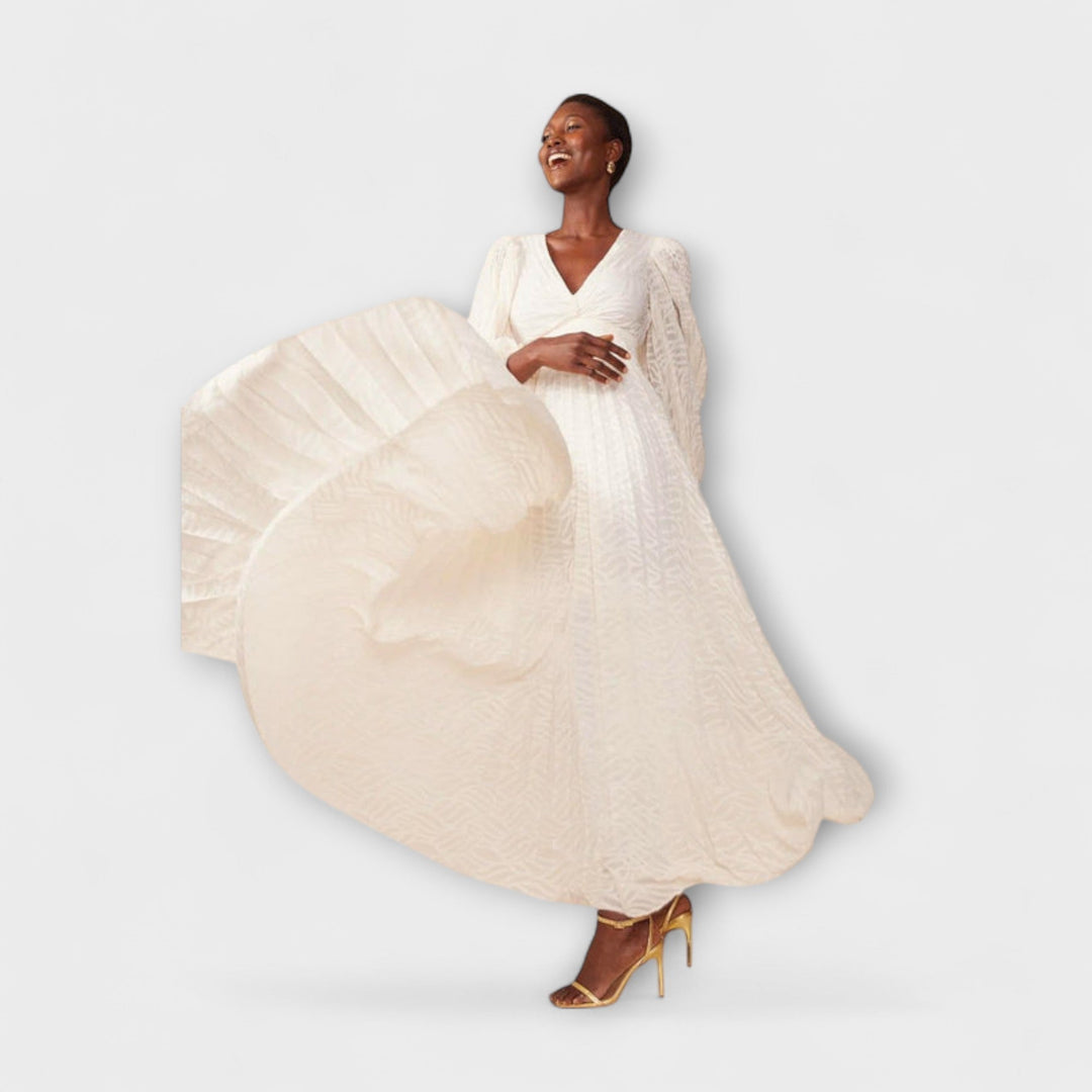 Elsa - Allegory Cream Maxi Dresses