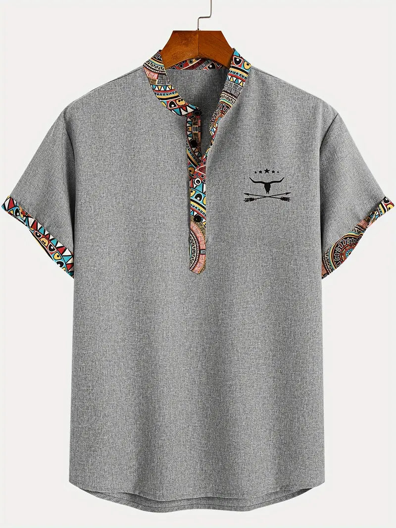 Elegant short-sleeved shirt