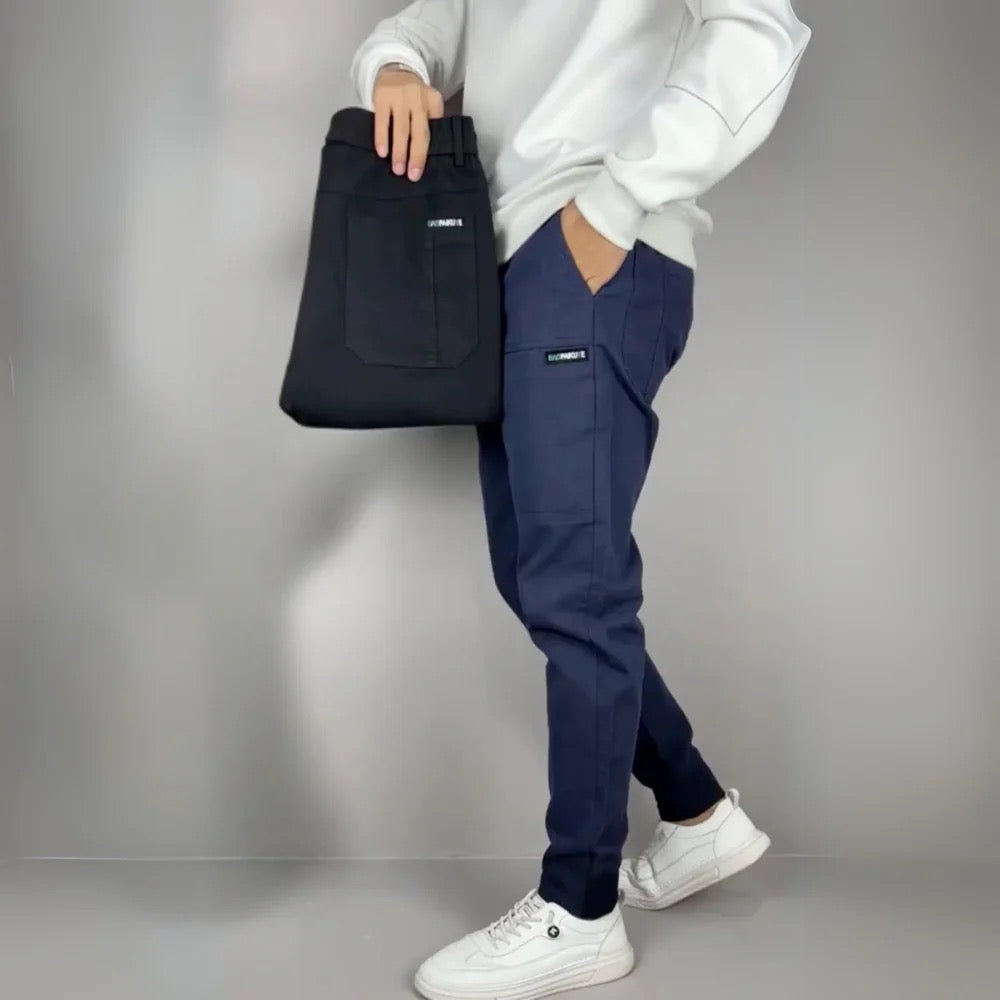 Modern trousers with an ergonomic cut for everyday comfort