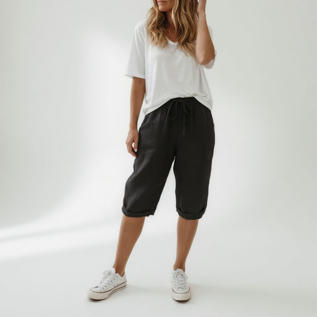 Fernande™ — Casual summer style 100% cotton Bermuda shorts