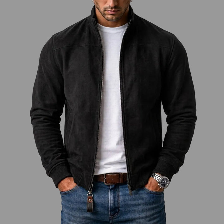 Elian | Suede Bomber Jacket