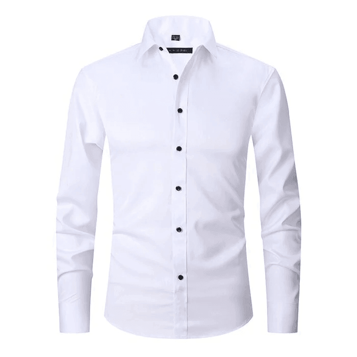 High-stretch, wrinkle-free shirt