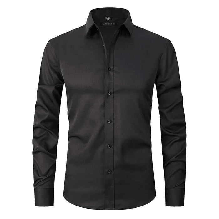 High-stretch, wrinkle-free shirt