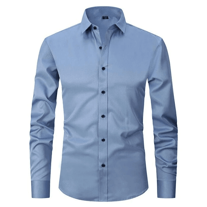 High-stretch, wrinkle-free shirt