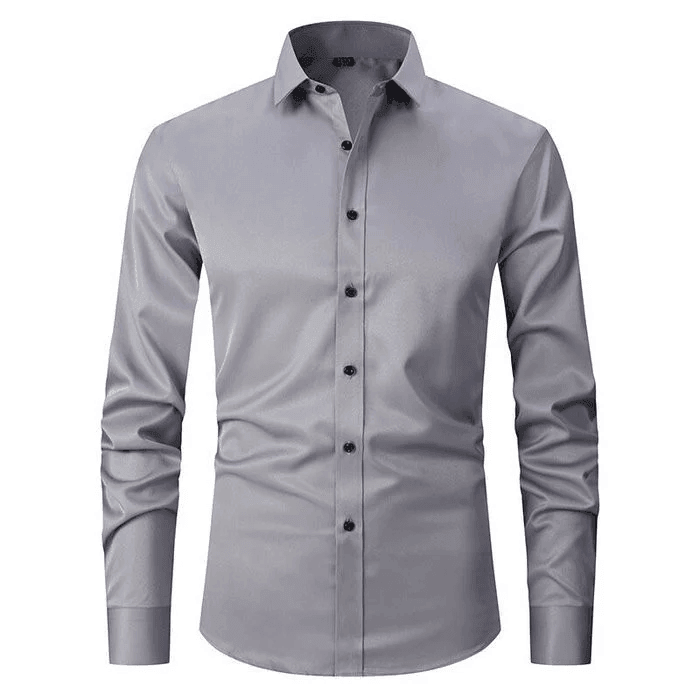 High-stretch, wrinkle-free shirt