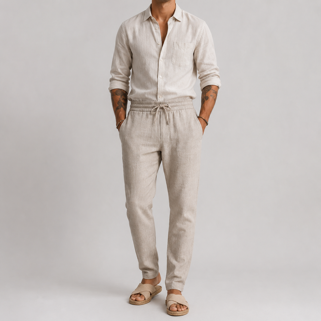 Light Mode™ | Matteo Linen Beach Outfit