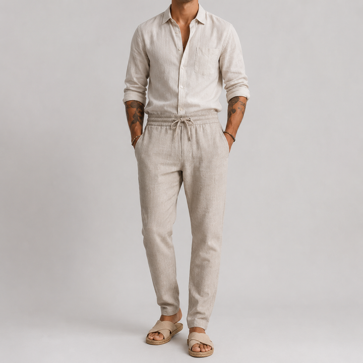 Light Mode™ | Matteo Linen Beach Outfit