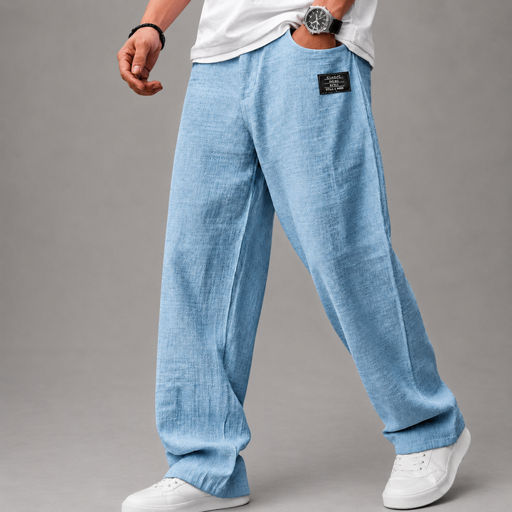 Light Mode | Men's Lightweight Linen Trousers – Premium Summer Comfort
