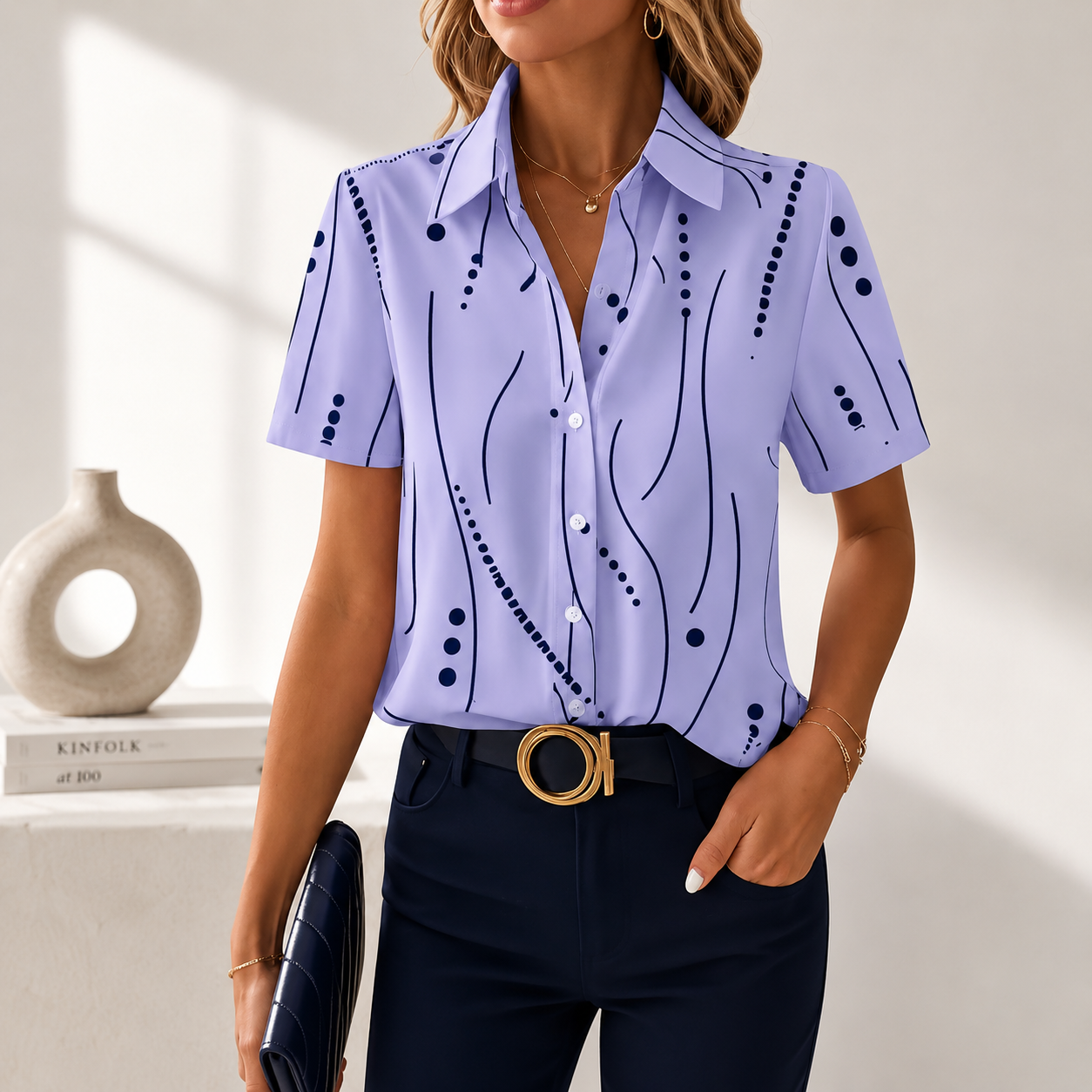 Aveline Abstract Blouse