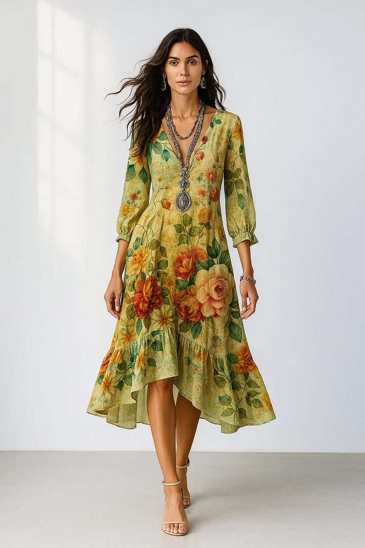 Casa | Bohemian Lightweight Floral Maxi Dress
