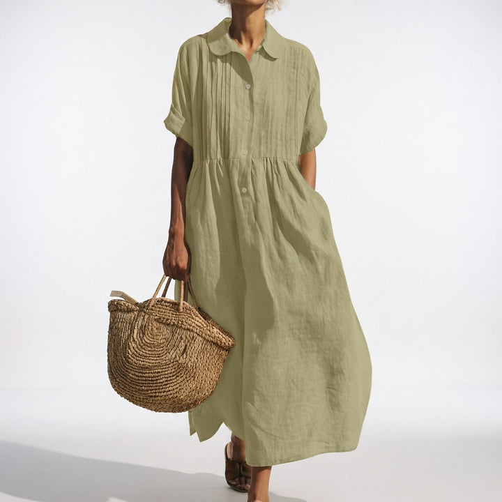 Lysandra™ - Flowy Summer Shirt Dress