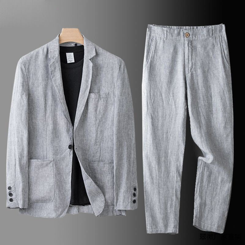 Jean et Marcel™ | Men's elegant two-piece linen suit