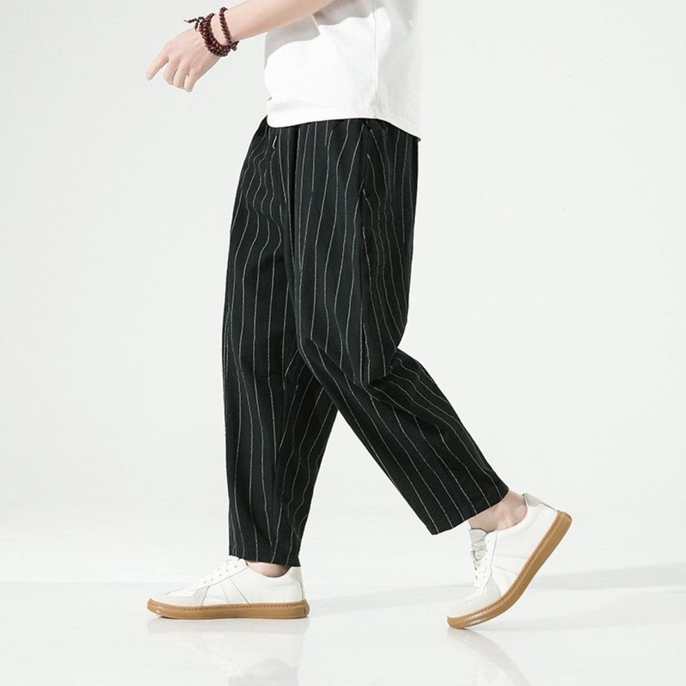 Mode Lumiére™ | Relaxed Fit Striped Trousers