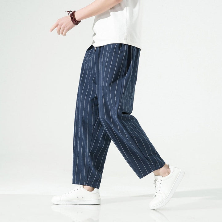 Mode Lumiére™ | Relaxed Fit Striped Trousers