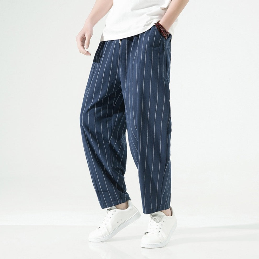 Mode Lumiére™ | Relaxed Fit Striped Trousers