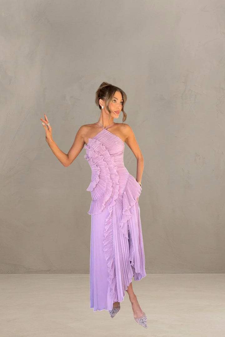 Lumiere Fashion| ELEGANT ASYMMETRICAL MAXI DRESS