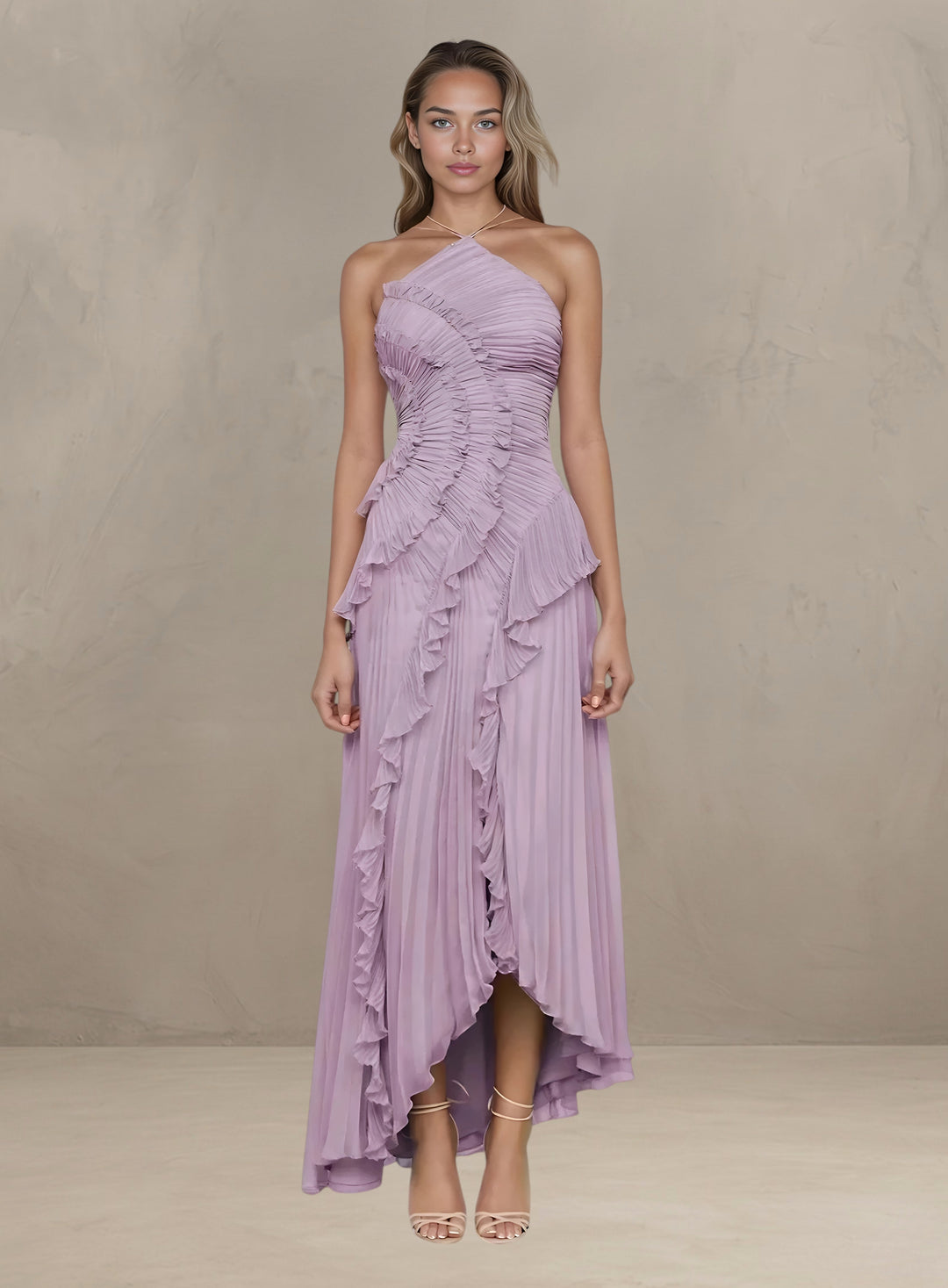 Lumiere Fashion| ELEGANT ASYMMETRICAL MAXI DRESS