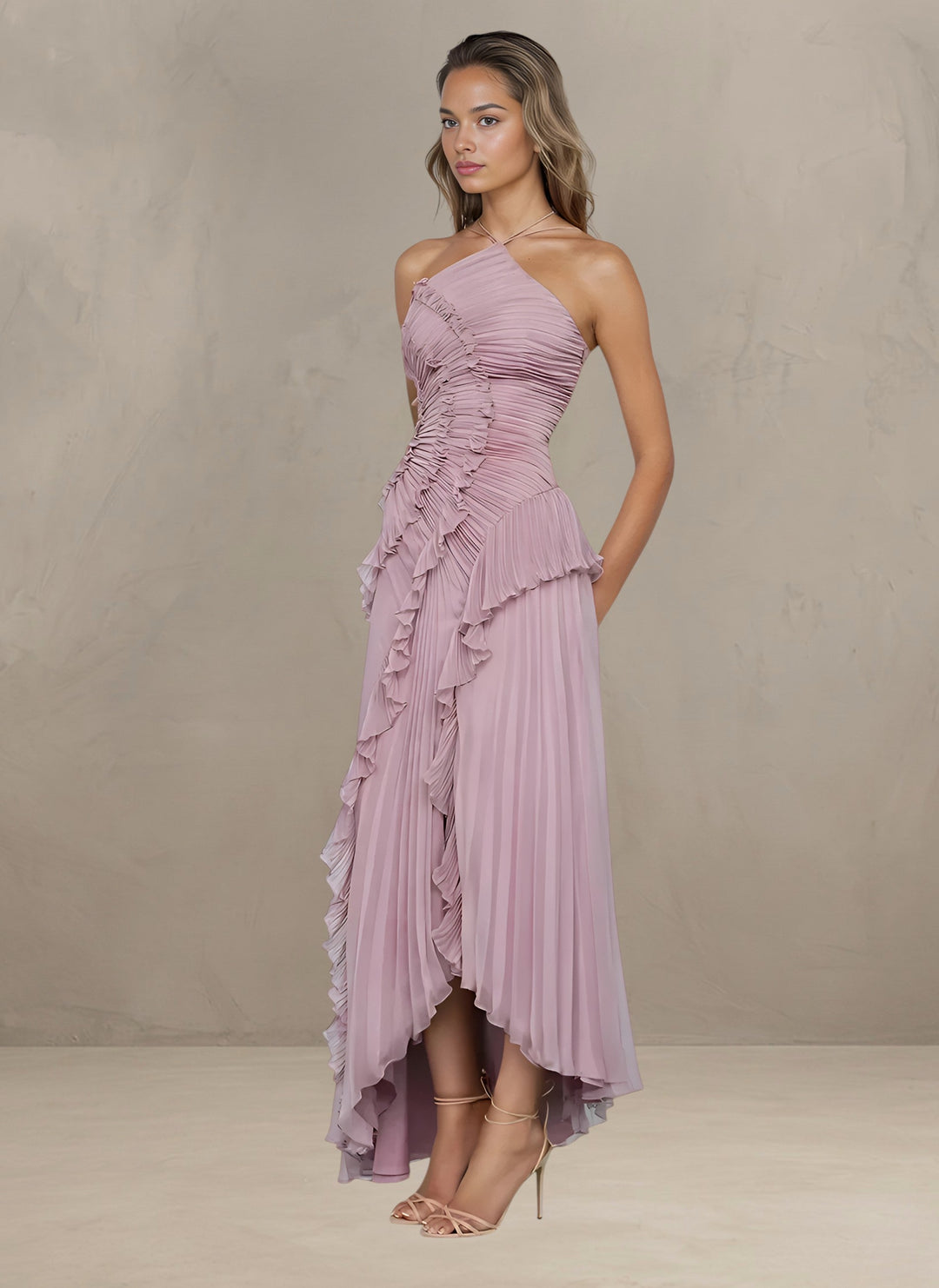 Lumiere Fashion| ELEGANT ASYMMETRICAL MAXI DRESS