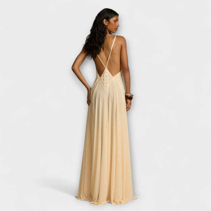 Lavinia - Deep V-Neck Maxi Dress