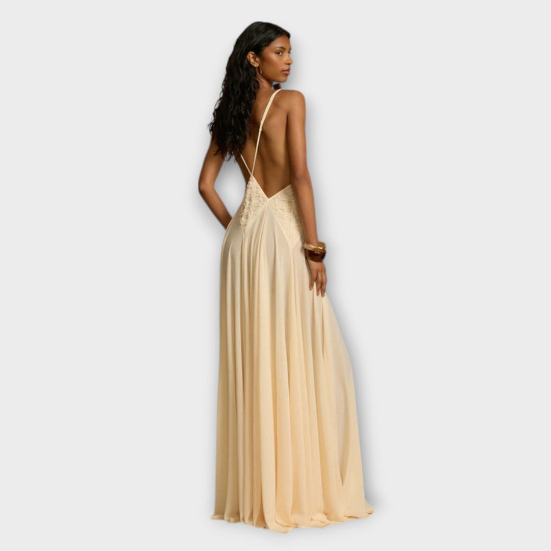 Lavinia - Deep V-Neck Maxi Dress