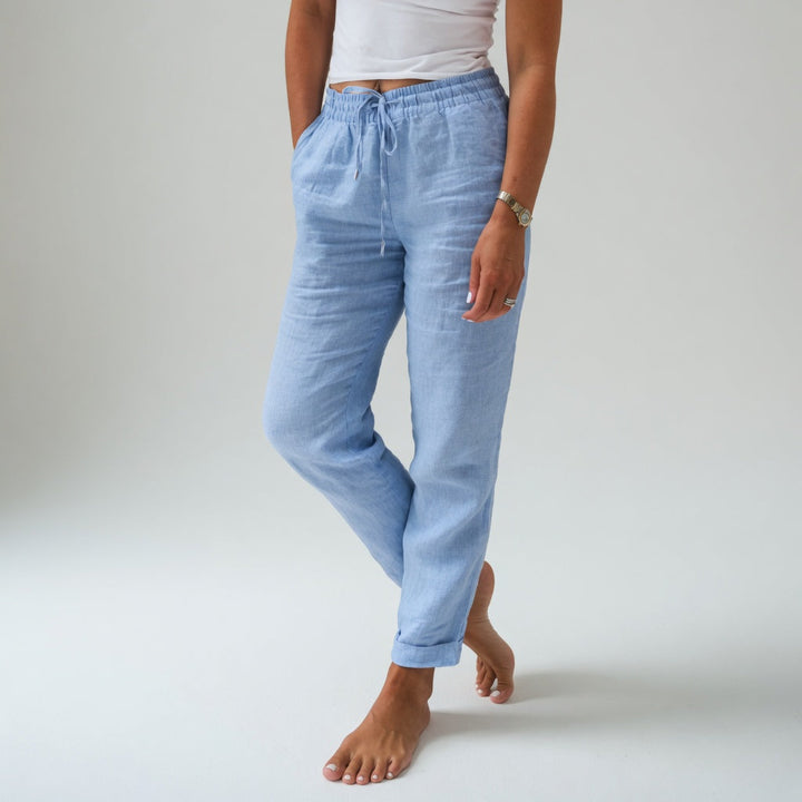 Albertine™ — 100% Cotton Flowy Pants Natural Comfort
