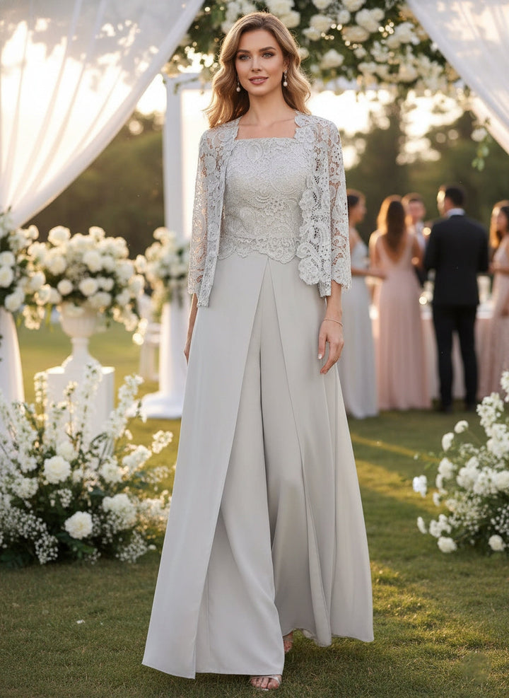 MOREAU LYON | ELEGANT CHIFFON PANT SUIT FOR WOMEN