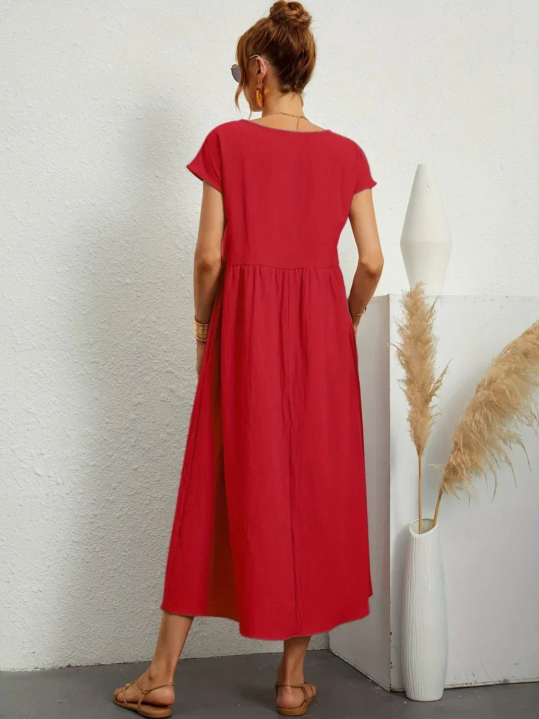 Mode Lumiére™ — Timeless elegance flowing midi dress