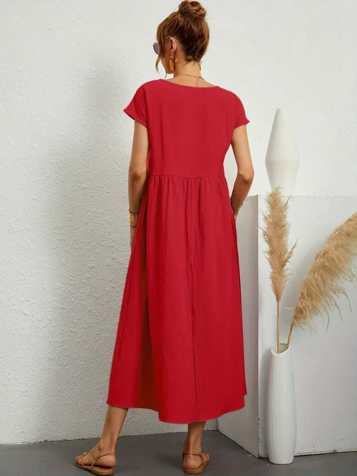 Mode Lumiére™ — Timeless elegance flowing midi dress