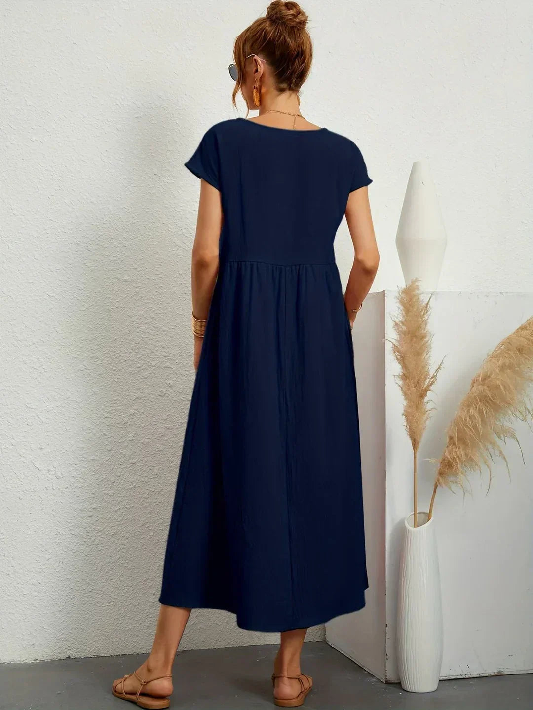 Mode Lumiére™ — Timeless elegance flowing midi dress