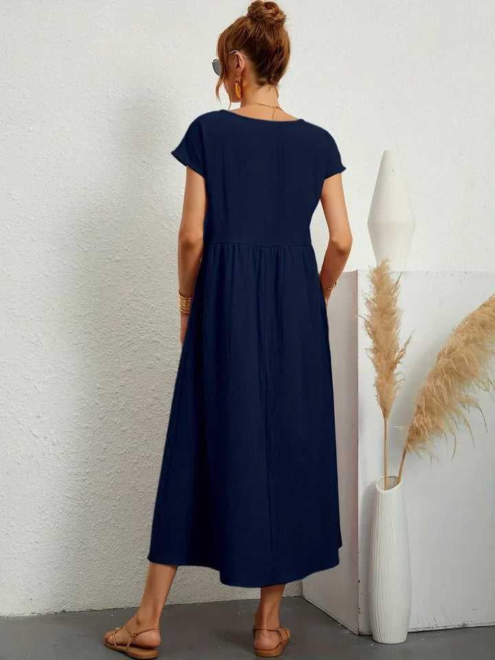 Mode Lumiére™ — Timeless elegance flowing midi dress