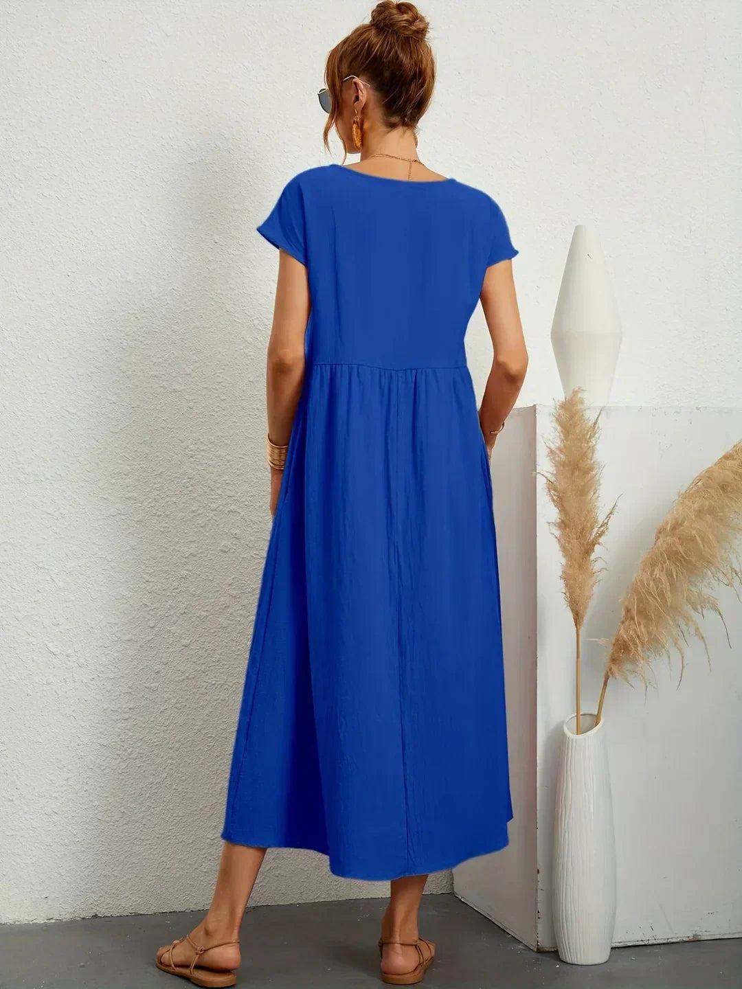 Mode Lumiére™ — Timeless elegance flowing midi dress