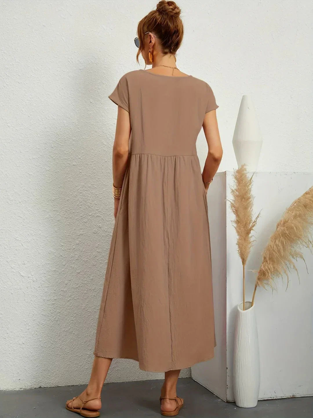Mode Lumiére™ — Timeless elegance flowing midi dress