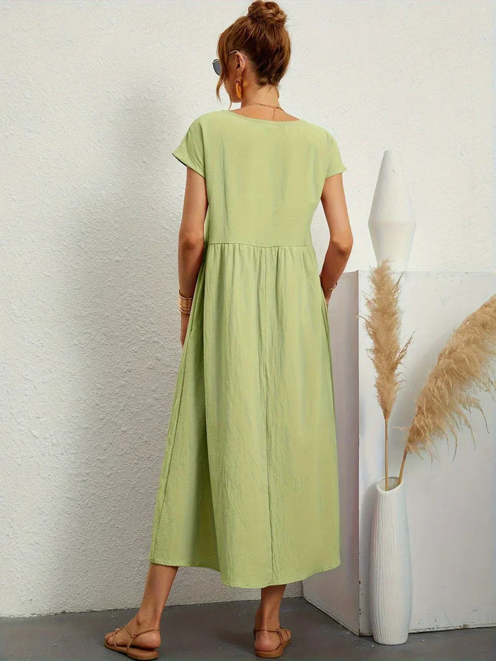 Mode Lumiére™ — Timeless elegance flowing midi dress