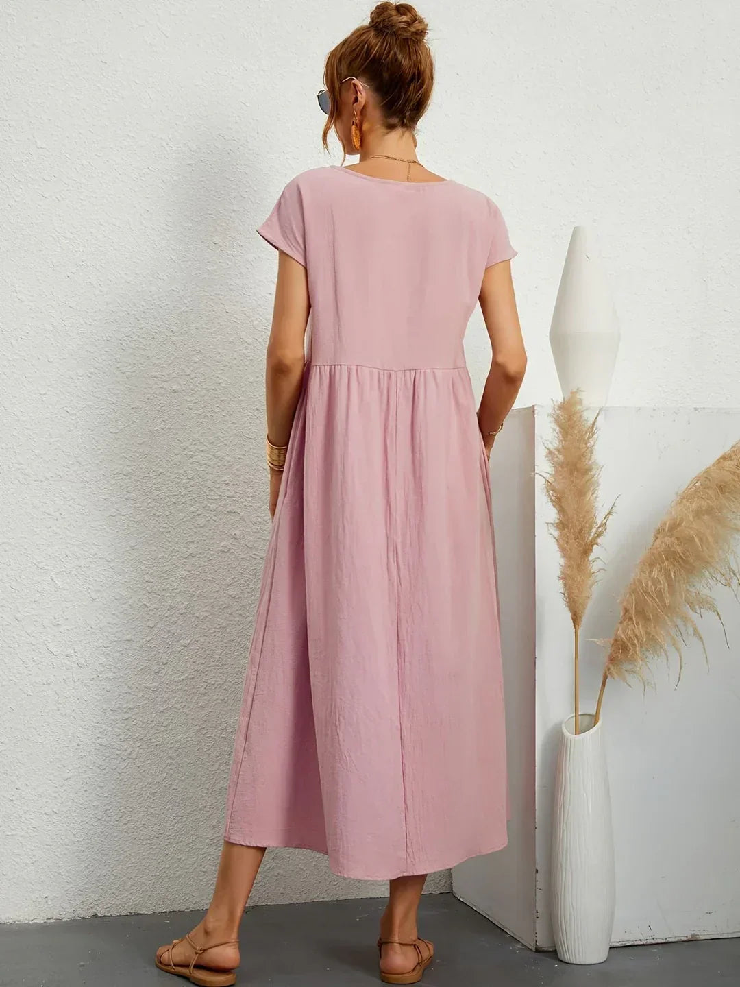 Mode Lumiére™ — Timeless elegance flowing midi dress