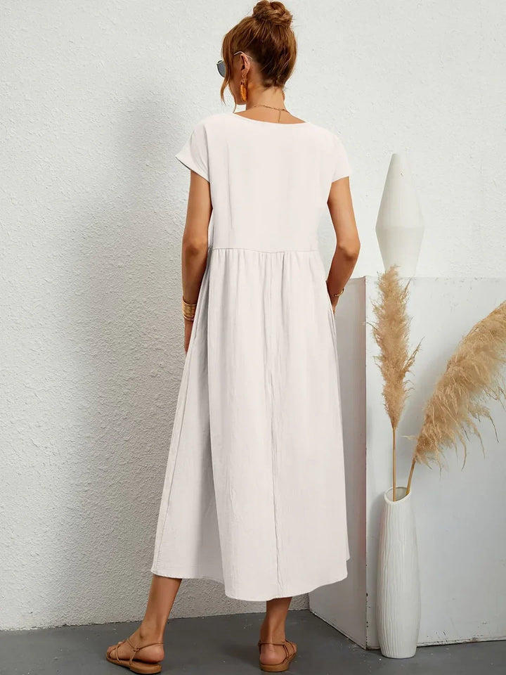 Mode Lumiére™ — Timeless elegance flowing midi dress