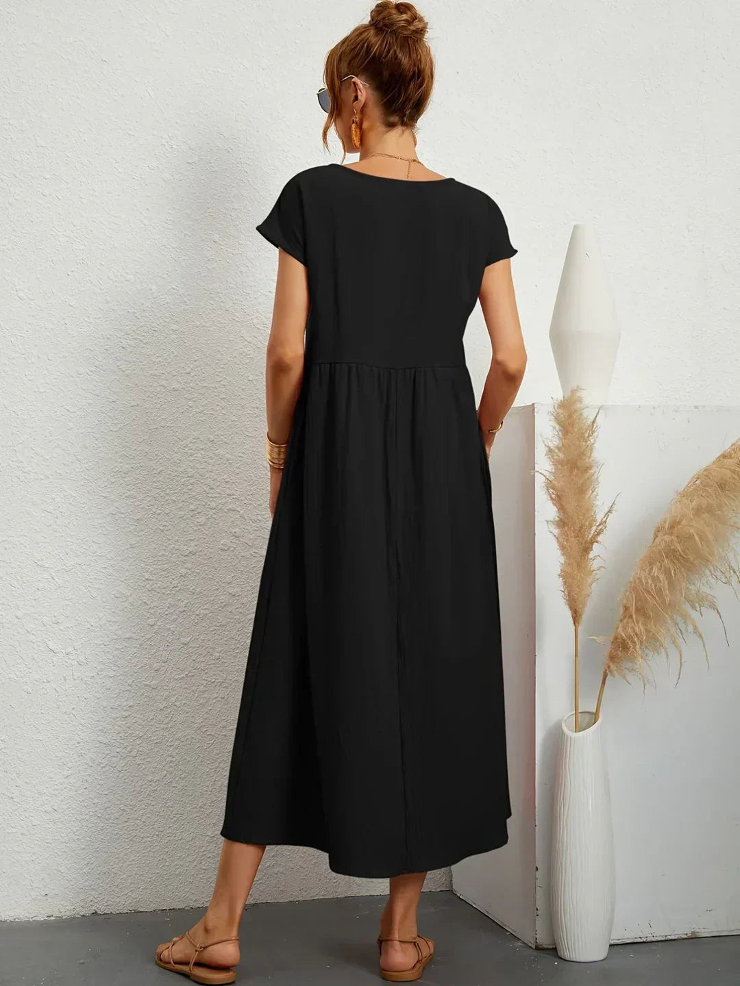Mode Lumiére™ — Timeless elegance flowing midi dress