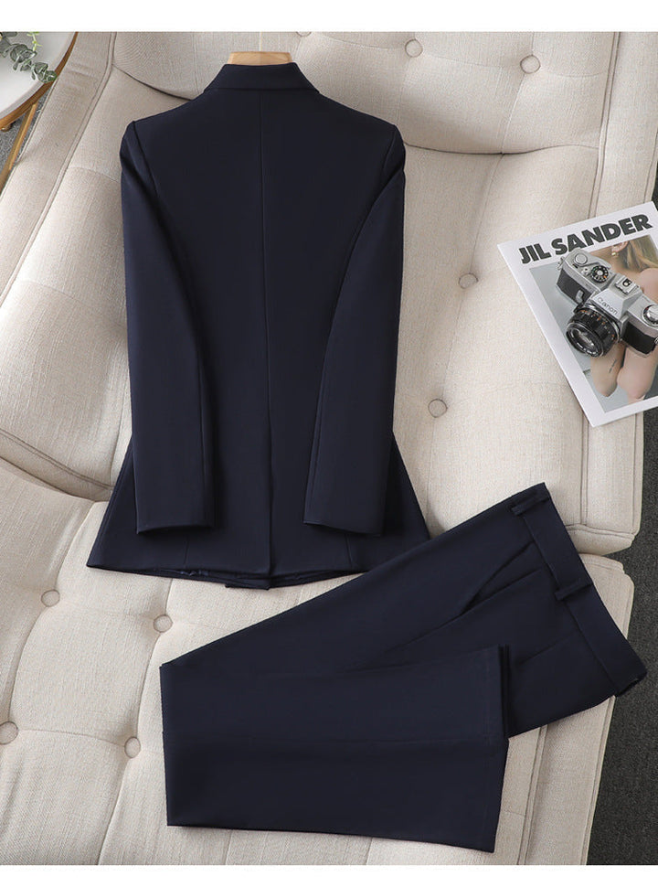 Women's versatile blazer and trousers set