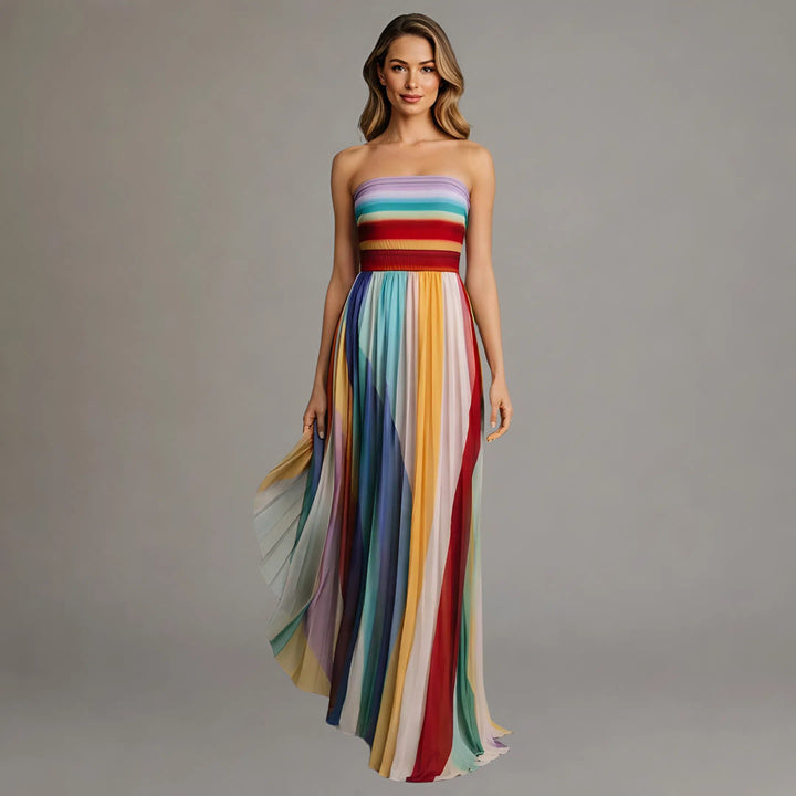 Mode Lumiére™ | Colorful Lumière Maxi Dress
