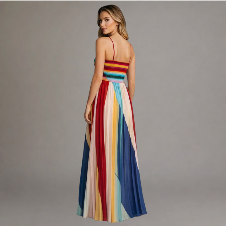 Mode Lumiére™ | Colorful Lumière Maxi Dress