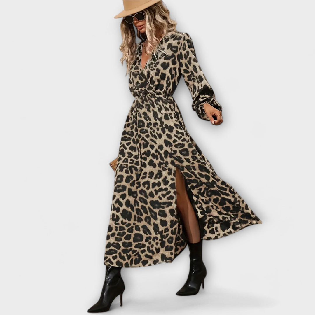 Natalie - Stylish dresses with leopard print